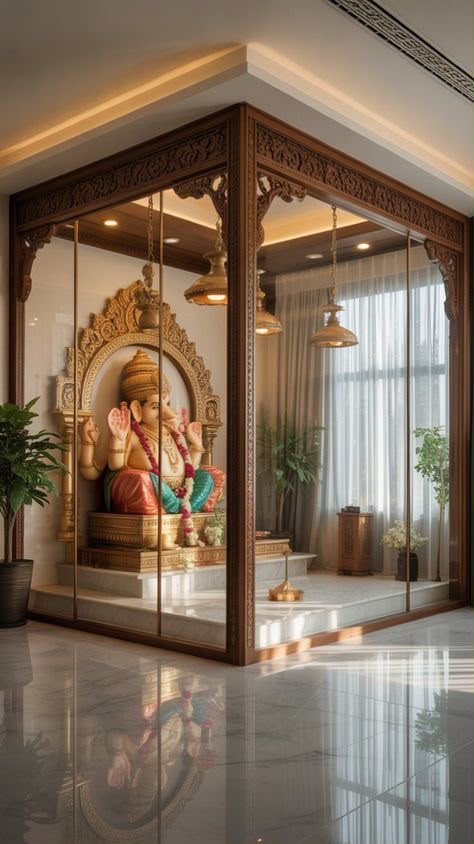 Luxury Temple Room — puja unit range